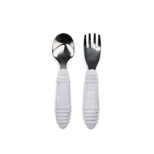 Bumkins Spoon and Fork - Grey