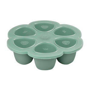 Bowls Utensils: Beaba Multiportions 6*150ML Silicone Tray – Sage Green