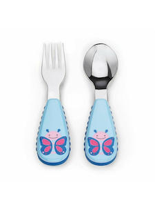 Skip Hop Zoo Utensils Fork & Spoon - Butterfly
