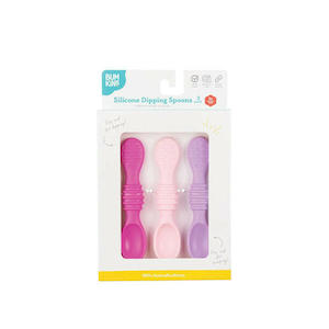 Bumkins Silicone Dipping Spoons 3 Pack - Lollipop