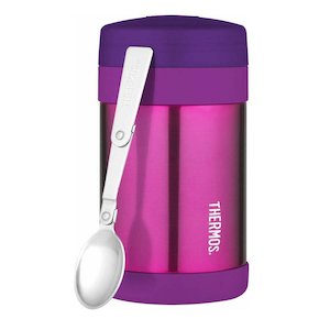 Thermos 470ml Food Jar with Folding Spoon, Pink