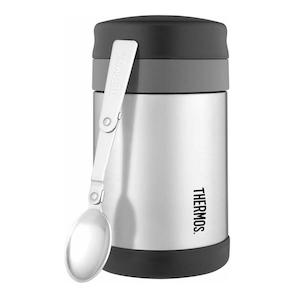 Thermos 470ml Food Jar with Folding Spoon, Stainless Steel