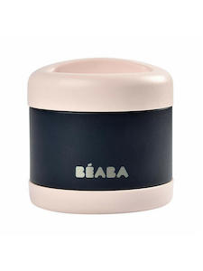 Beaba Stainless Steel Food Jar 500Ml - Light Pink / Night Blue