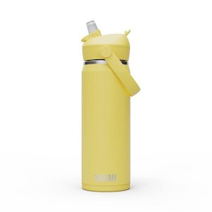 Kids Water Bottles: Camelbak Thrive Flip Straw 600ml Bottle, Insulated Stainless Steel - Yellow Bloom