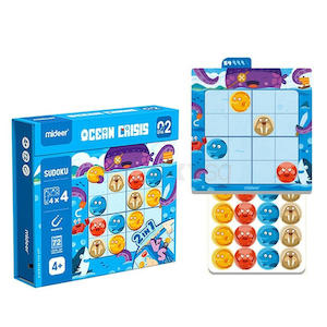 Education Toys: MiDeer Sudoku Magnetic Game - Ocean Crisis (Level 2.  Age 4+)