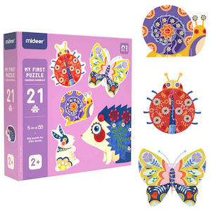 Education Toys: Mideer - My First Garden Animals Puzzle 21pcs