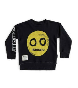 nununu smile sweatshirt - black