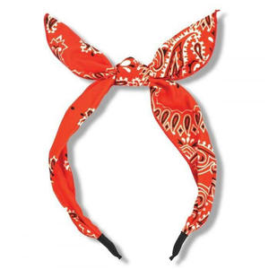 Hair Accessories: Milk & Soda BANDANA HEADBAND - ORANGE