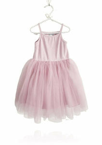Dolly Rib Cotton Tutu Dress Pink