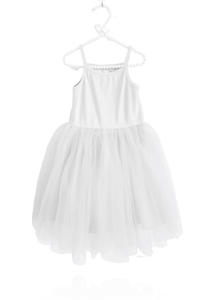 Dolly Rib Cotton Tutu Dress White