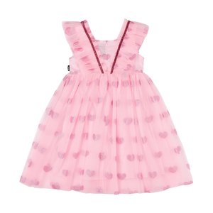 Dresses: Rock Your Kid Pink Glitter Heart Tulle