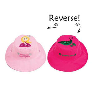 Reversible Kids Sun Hat - Princess/Pea (Small Size)