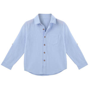 Archie L/S Button Shirt - Blue