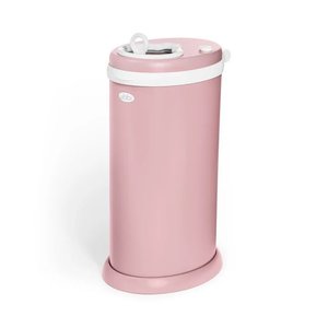 Ubbi Steel Diaper Pail: Ubbi Steel Diaper Pail - Matte Fig Blossom