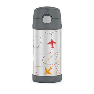 Small Drink Bottles: Thermos FUNtainer Stainless Steel Vacuum Insulated Drink Bottle 355ml FLIGHT PATH