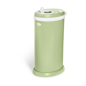 New: Ubbi Steel Diaper Pail - Matte Lily Pad
