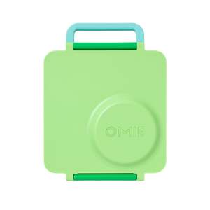 OmieBox V2 Bento Box for Kids - Insulated Bento Lunch Box - Apple Green