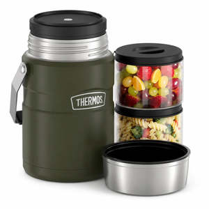 Thermos Lunchboxes: Thermos Big Boss 1.39L Food Jar - Army Green