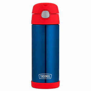 Thermos FUNtainer Stainless Steel Drink Bottle - Navy/Red