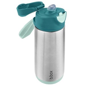 b.box 500mL insulated sport spout bottle - emerald forest