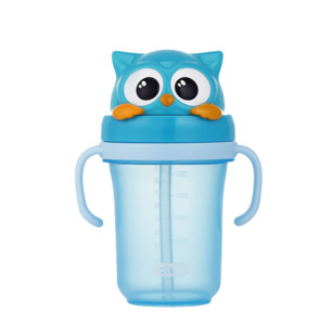 Products: Edison No-Spill 3D Straw Cup 2 – Blue owl - HY Shopping NZ Korean Supermarket Christchurch