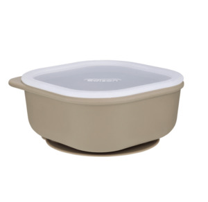 Edison Silicone Suction Bowl – Beige - HY Shopping NZ Korean Supermarket Christchurch