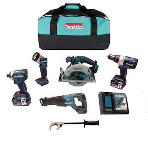 Makita Combo 5 Piece Kit PREMIUM Brushless 18V