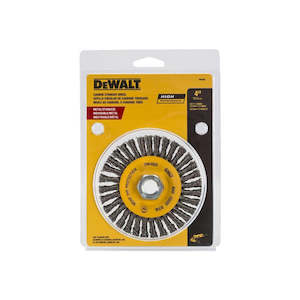 Dewalt: DeWalt Wire Wheel Brush, 4" Dia, 5/8-11 Arbor/Shank, Twisted Bristle