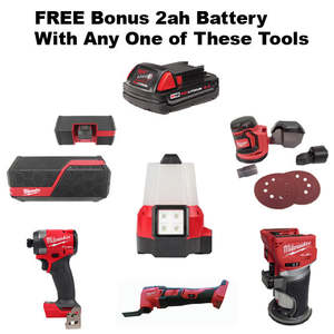 Milwaukee: Milwaukee 2AH Battery M18 Tool Special
