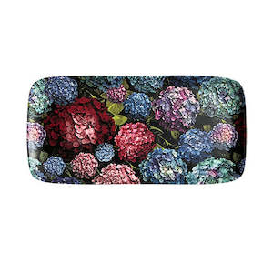 Trays: Hydrangea Bouquet Bamboo Tray