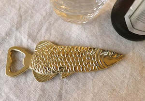 Utensils: Fish Bottle Opener Gold