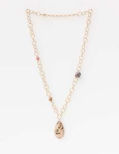 Gem Stone Chain Necklace