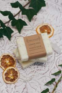 Handcrafted Soaps: Lemon Peel + Goats Milk Soap