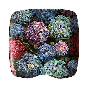 Spoon Rests: Bamboo Spoon Rest Hydrangea Boquet