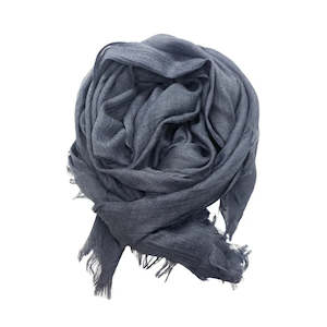 Scarves: Bamboo Scarf Denim Blue