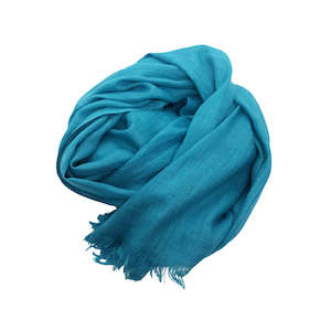 Scarves: Bamboo Scarf Turkish Blue