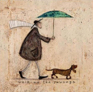 Wall Art: Walking the Sausage By Sam Toft