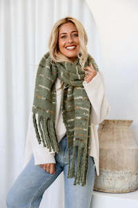 Khaki Scarf Soft Lux