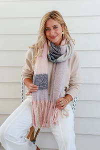 Pink Cream Comfort Scarf
