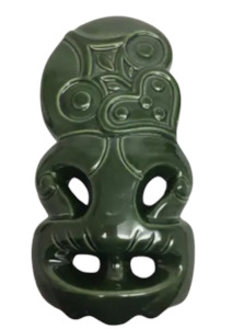 Wall Art: 30cm Cermaic Wall Hanging Tiki