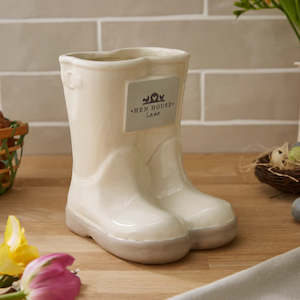 Hen House Lane Wellies Utensil Pot/Vase
