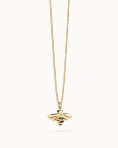 Necklaces: Bee 18k Gold Plated Necklace
