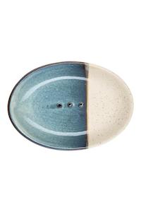 Accessories: Two Tone Blue Soap Dish