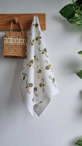 Tea Towels: SH Golden Bee Tea Towel