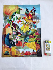 NZ Flora and Fauna Tea Towel