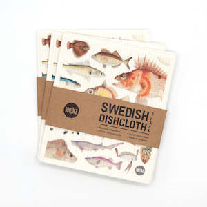 Eco Kitchen: Fishes of NZ Swedish Dishcloths