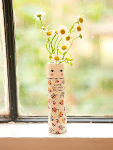 Folk Friend Bud Vase I Love Friend