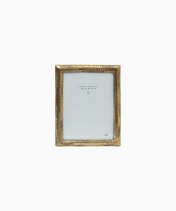 Photo Frames: Hammered Gold Photo Frame 5x7