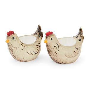Table Top: Hen House Lane Set of 2 Egg Cups