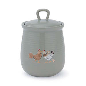 Table Top: Hen House Lane Canister Happy Family